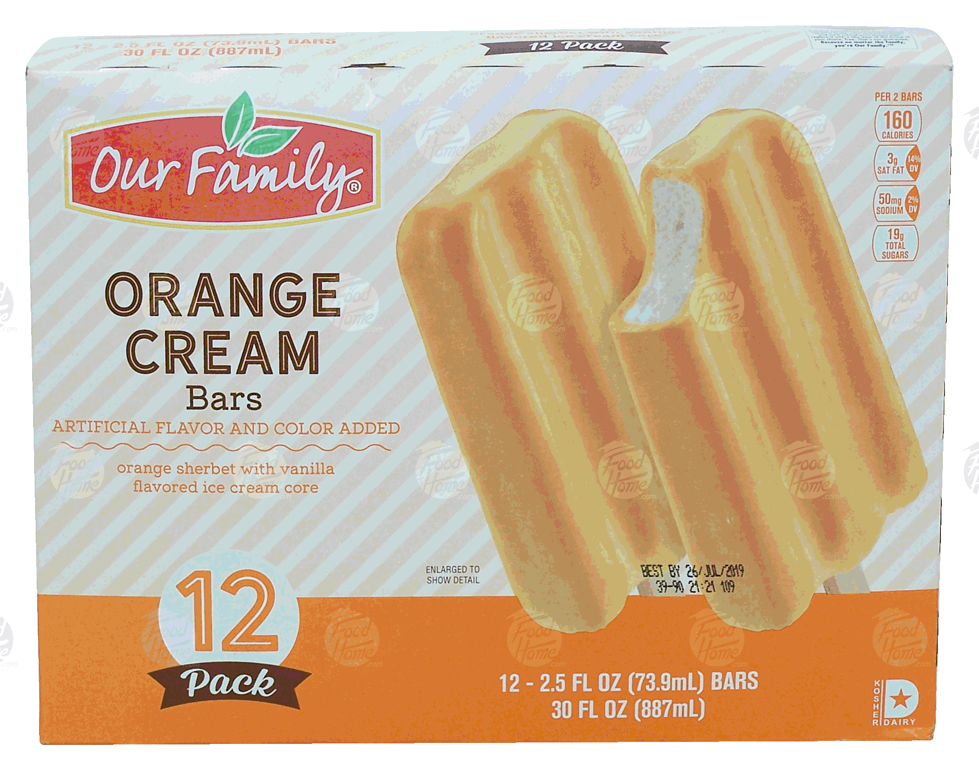 Our Family  orange cream bars, 12-pack Full-Size Picture